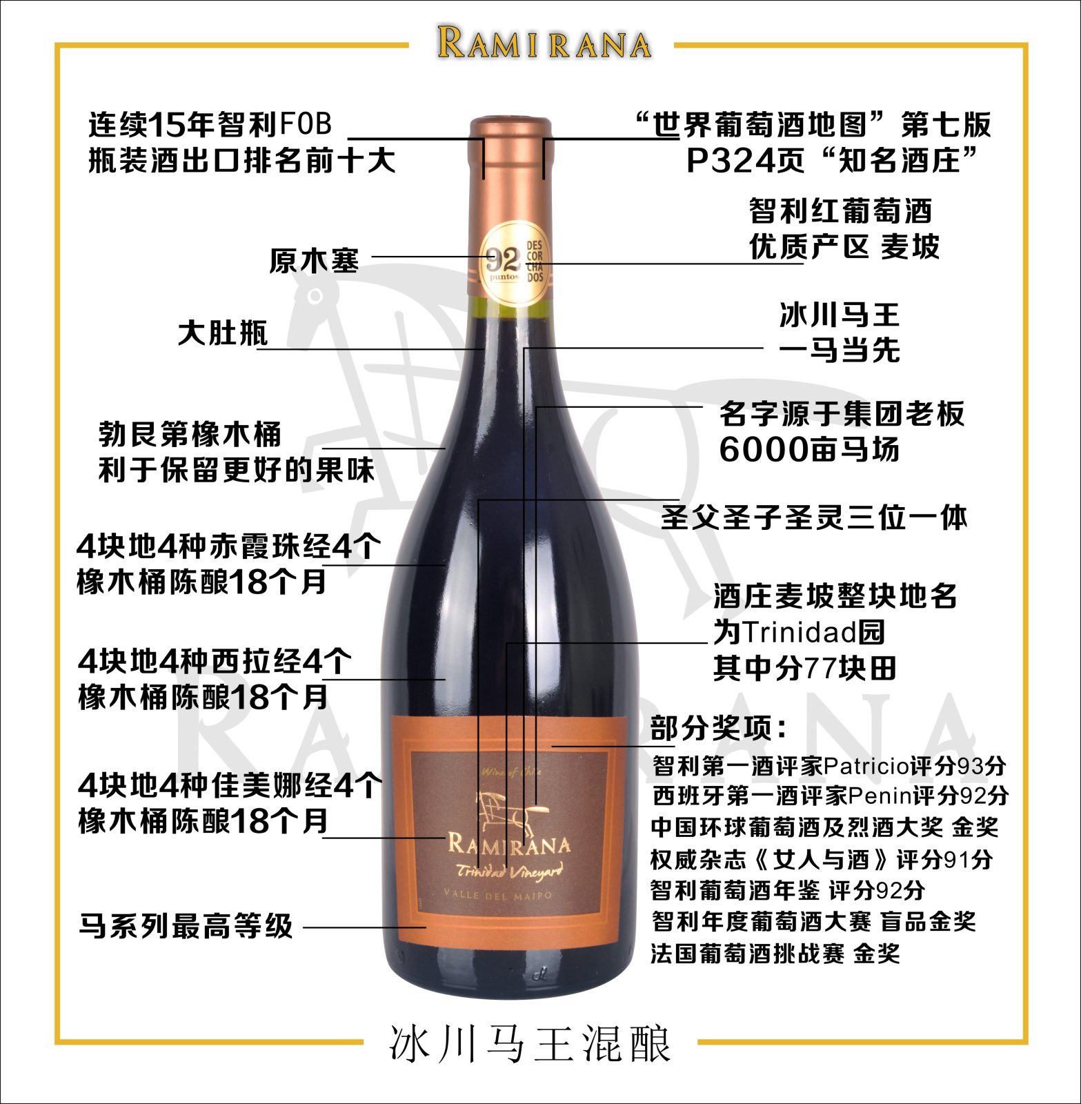 [智利]-冰川马王酒庄-马王混酿