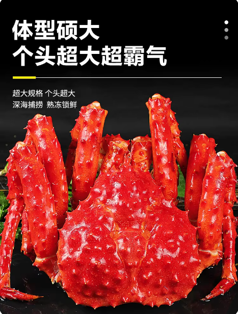 商家案例-帝王蟹冰鲜海鲜水产