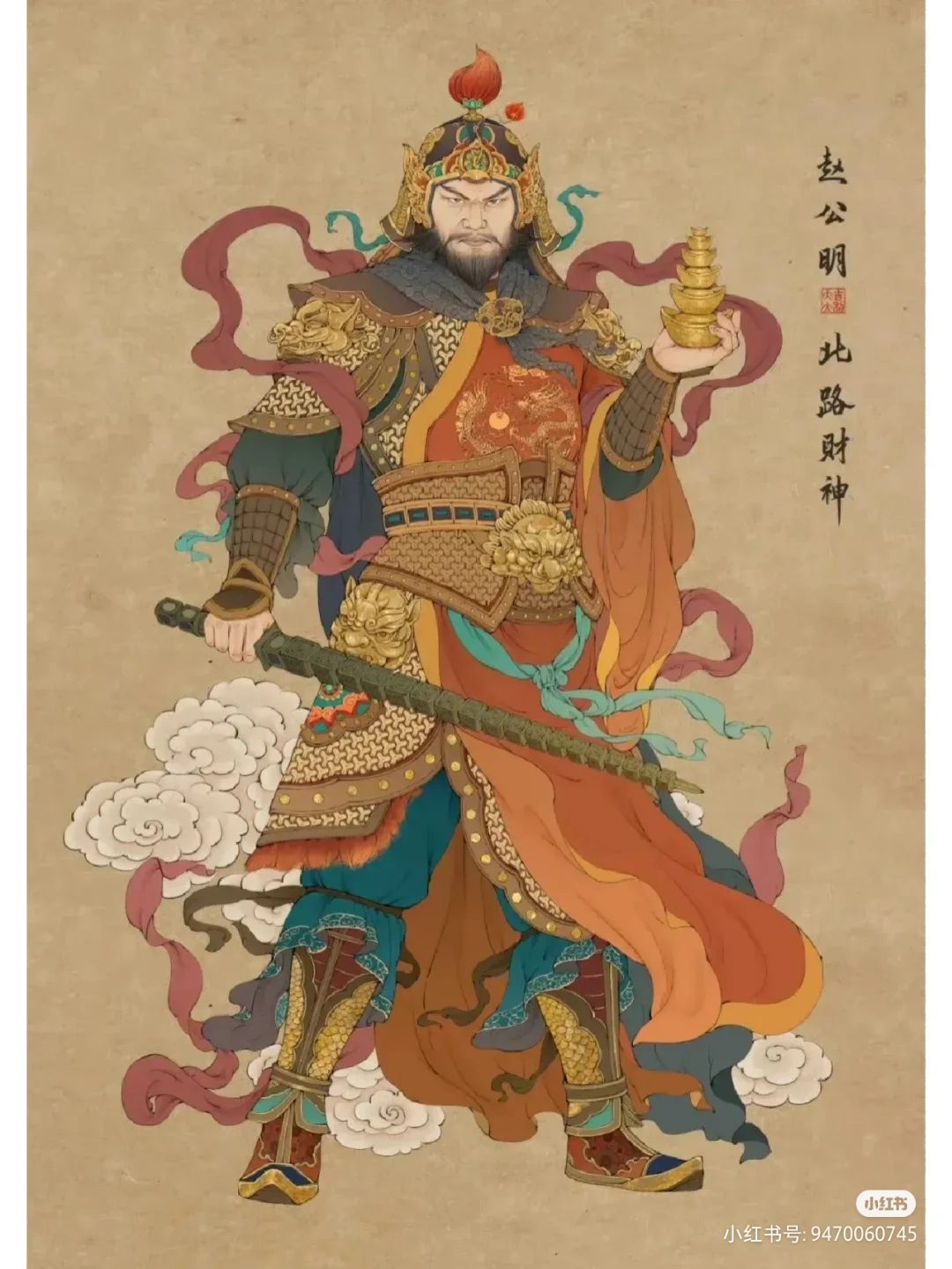 九路财神图与原型