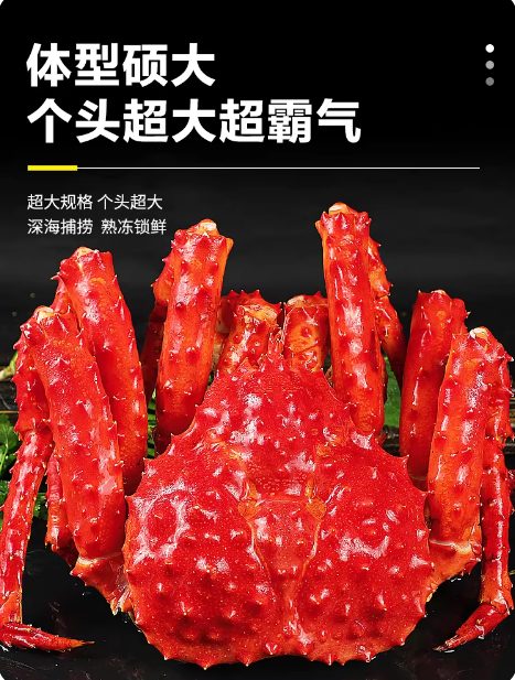 帝王蟹冰鲜海鲜水产